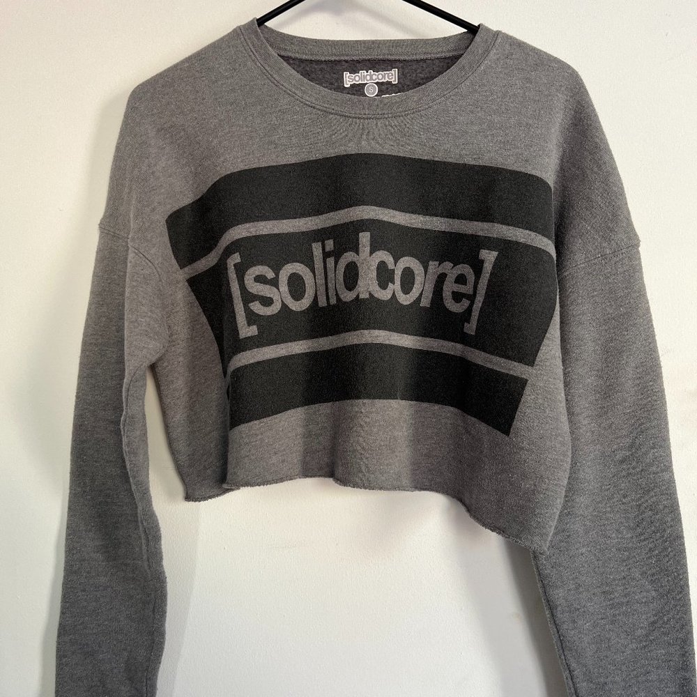 [solidcore] Gray Cropped Sweatshirt